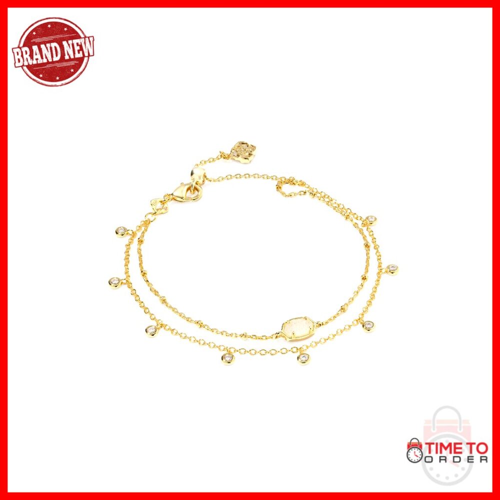 Multi Strand Crystal Bracelet Adjustable Slider E… - image 1